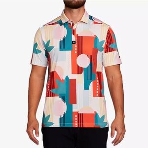 Bad Birdie | Albatross golf polo shirt in desert storm print